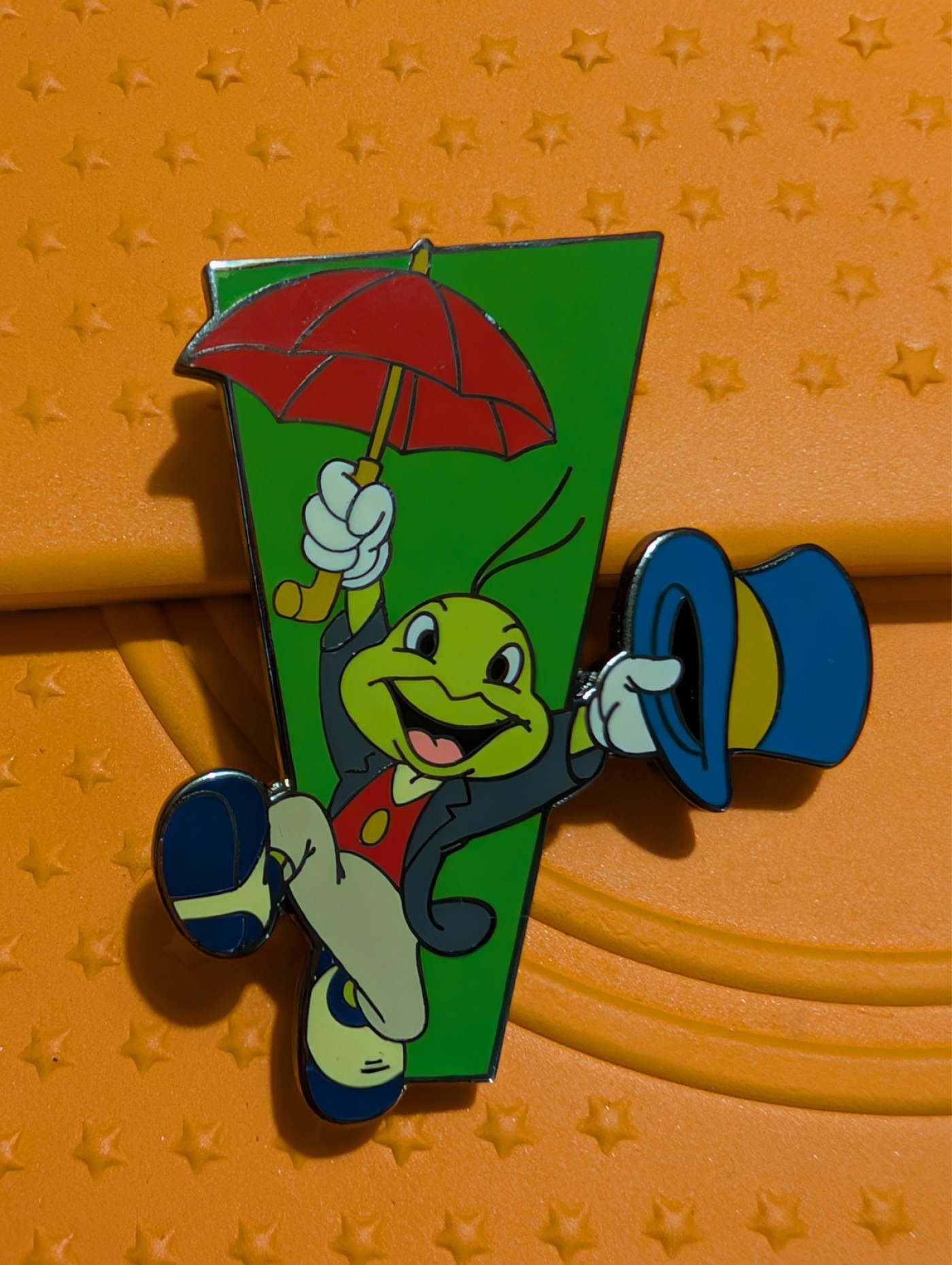 Disney Auctions Jiminy Cricket with Hat and Umbrella Pin LE 1000