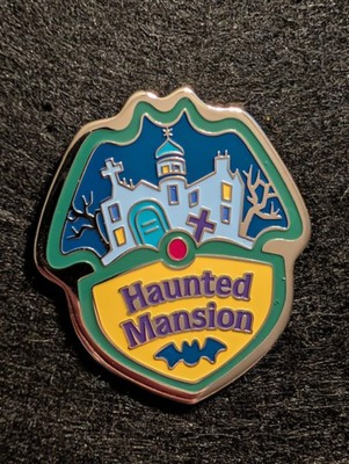 TDR TDL Tokyo Haunted Mansion Badge Attraction Disney Pin 