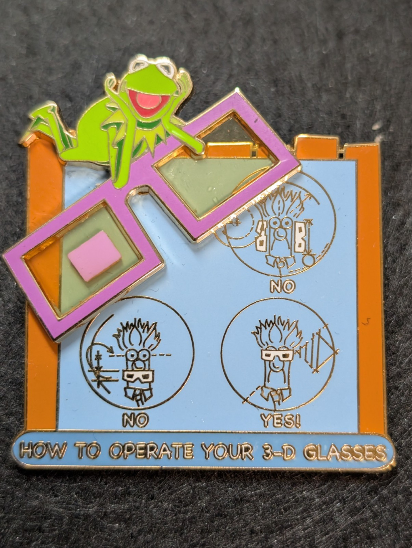 Muppet Vision 3D A Piece of Disney History Pin Kermit LE Walt Disney World 2005