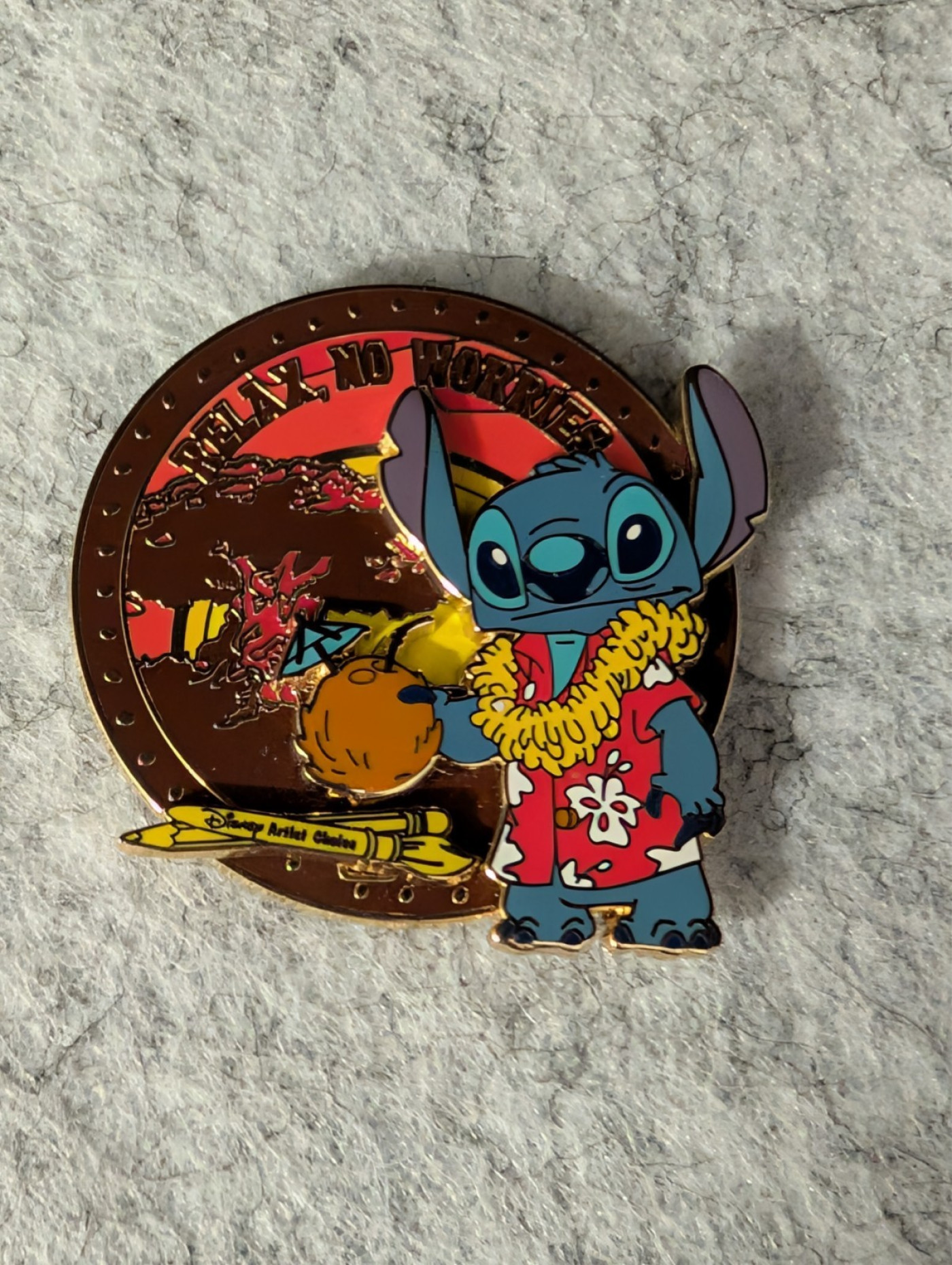 DISNEY STITCH RELAX NO WORRIES COCONUT ROUTE 498 EVENT ARTIST CHOICE LE 250