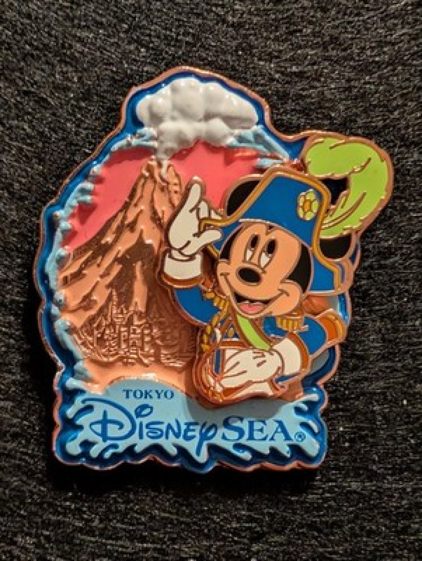 Tokyo Disney Sea Admiral Mickey Mouse Volcano Journey to Center of the Earth Pin