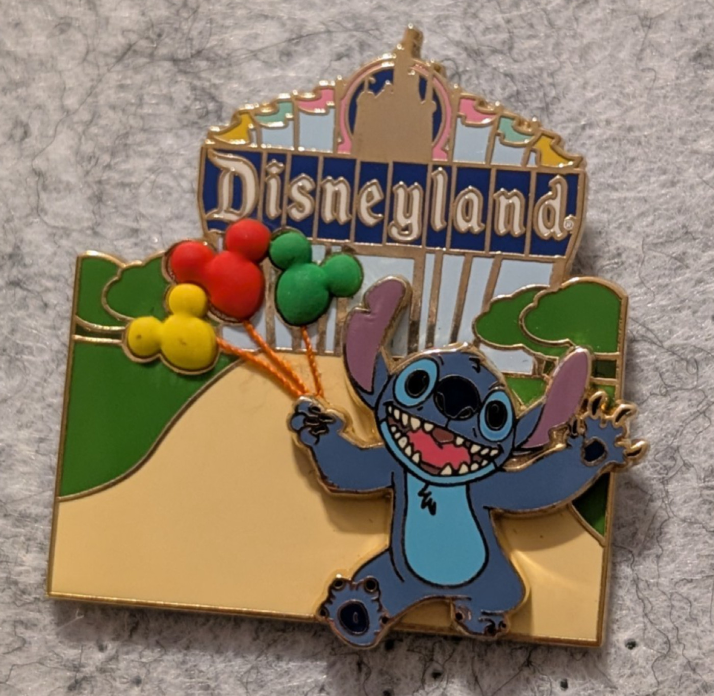Disney Auctions P.I.N.S. Disneyland Marquee Stitch Pin LE 1000