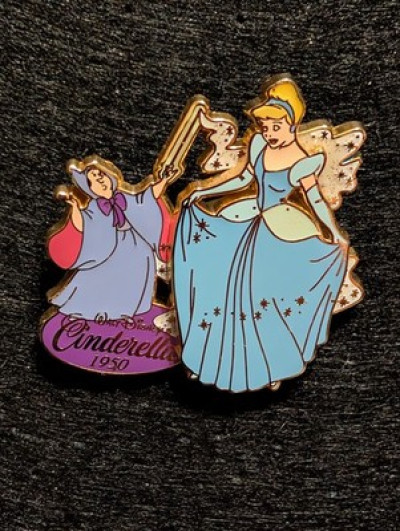 Japan M&P Cinderella 1950 Fairy Godmother & Cinderella LE 1000 Disney Pin