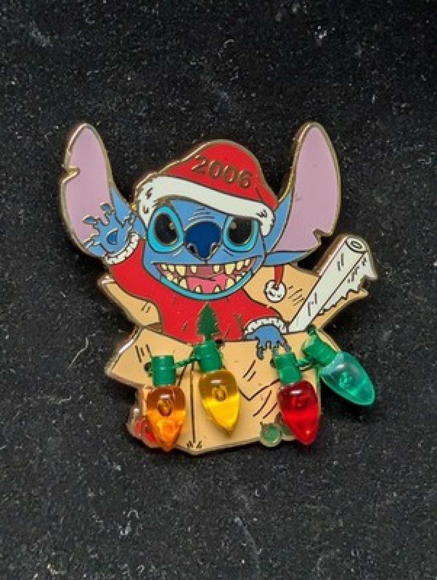 Disney Soda Fountain Stitch In Box With Christmas Lights LE 300 