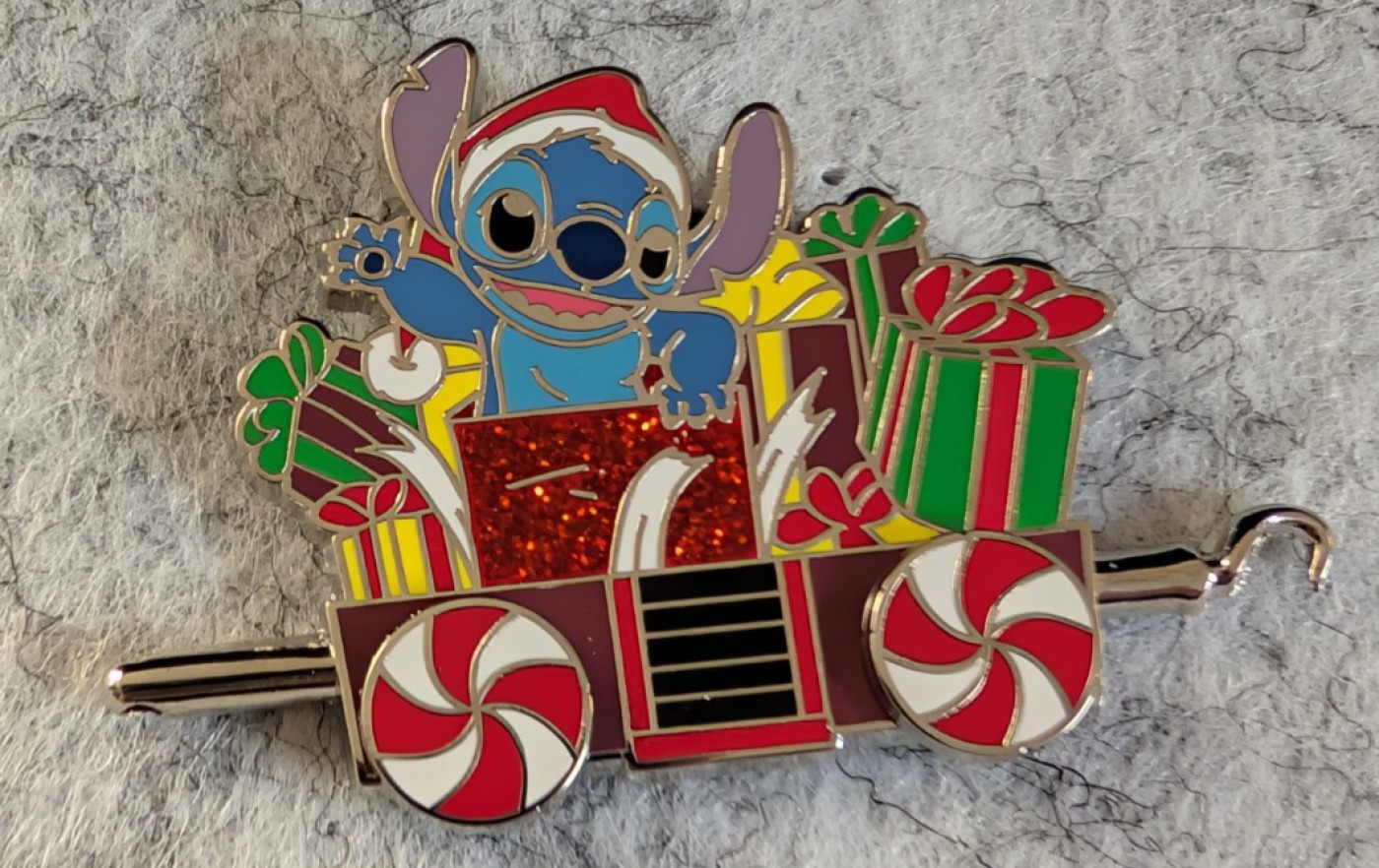 Disney Express Stitch Santa Christmas Holiday Train pin Artist Proof