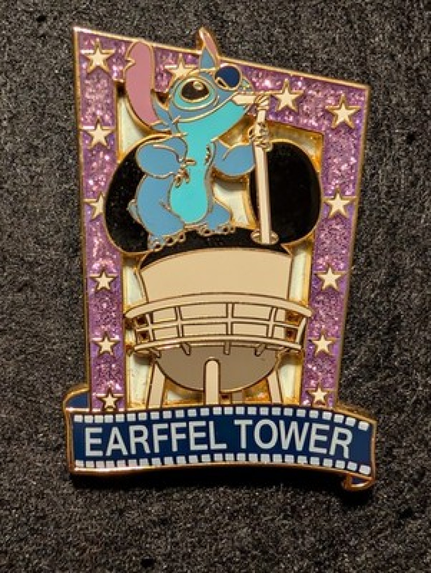 Stitch Drinking from the Earffel Tower - Limited Edition: Number 433 out of 900