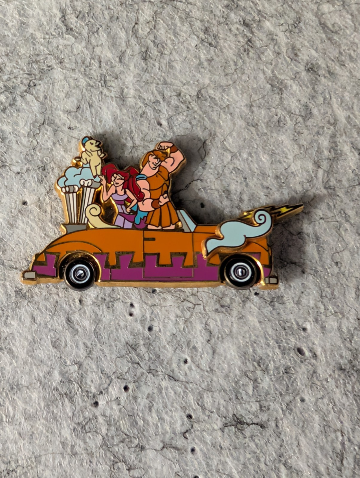 Disney World Stars and Motor Cars Parade Pin - Hercules Megara Meg & Pegasus