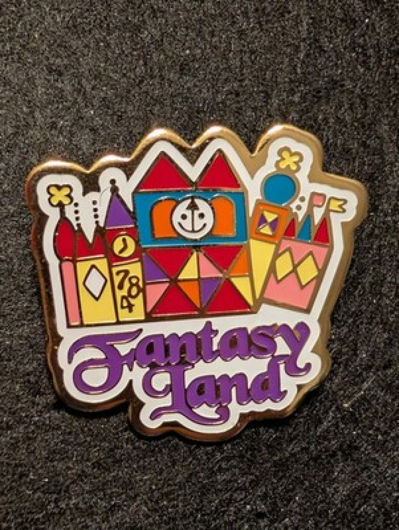 Retired Disney Pin✿It's Small World Nostalgic Facade Fantasy Land Tokyo TDL RARE