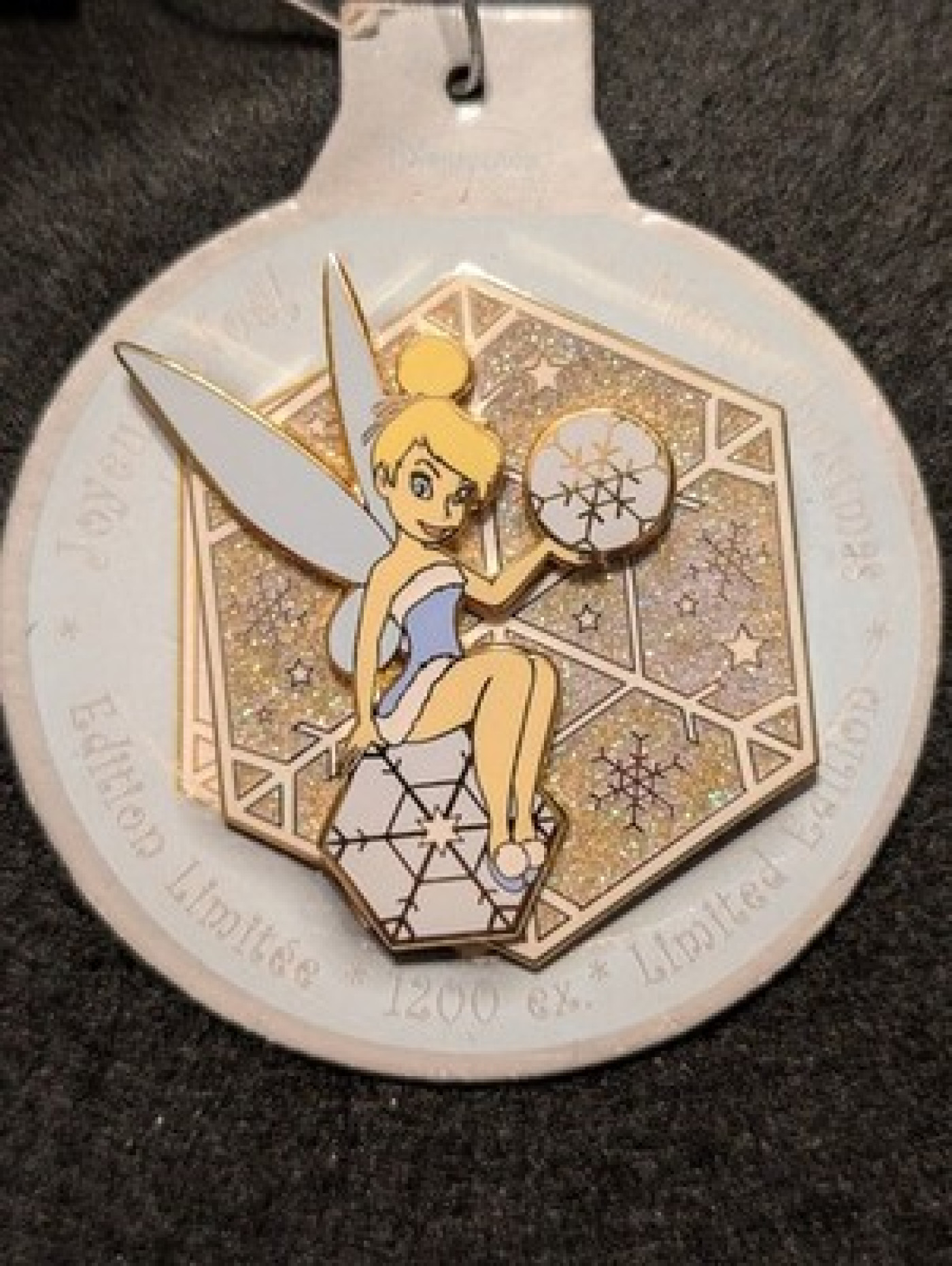 Disney Pin - DLRP - Christmas Tinker Bell - Joyeux Noel 2005 Merry LE 1200