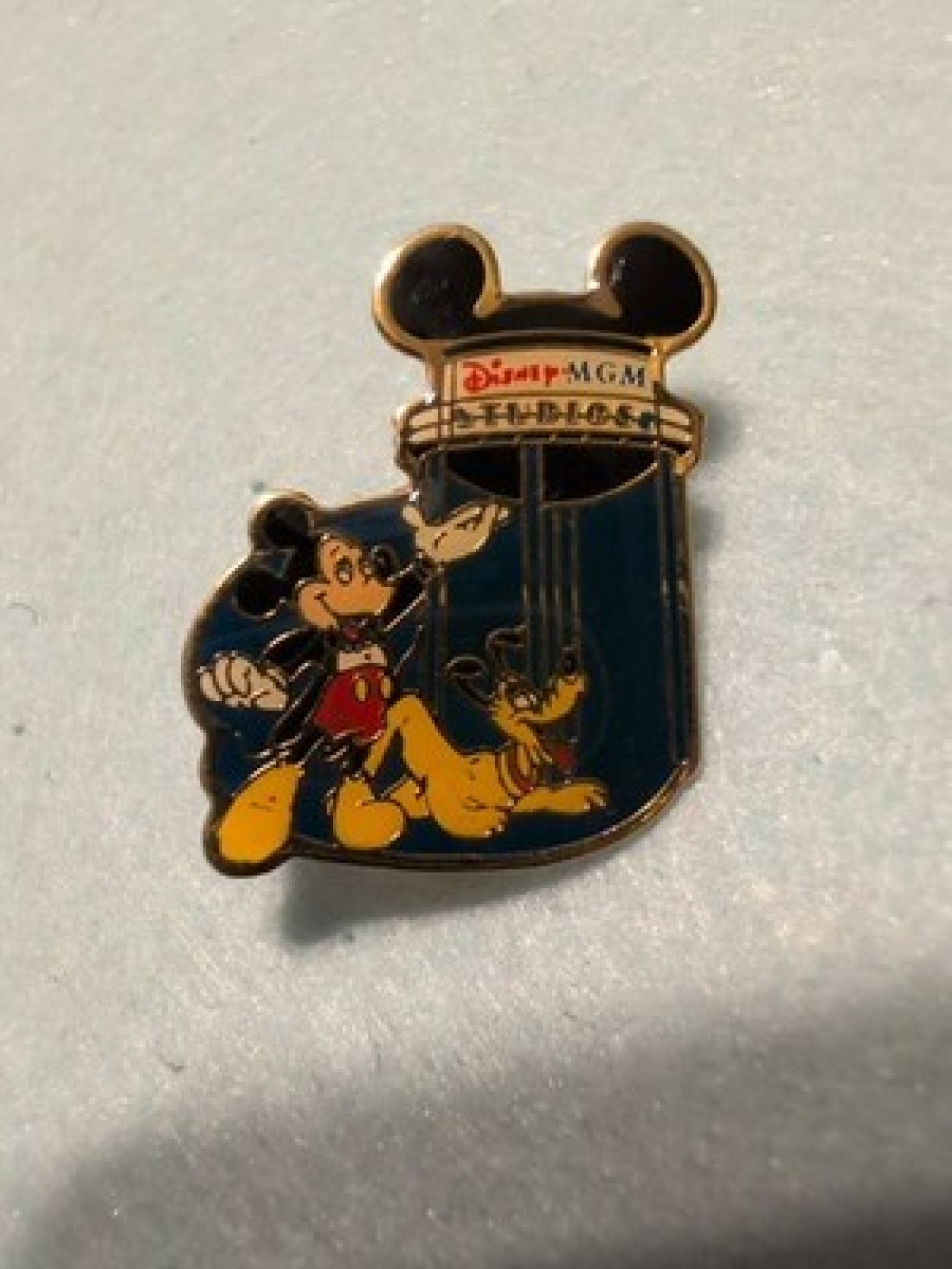 WDW Disney-MGM Studios: Mickey/Pluto/Earful Tower Hat Pin