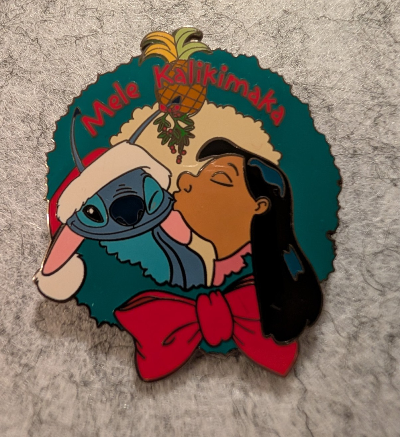 Disney Auctions Lilo Stitch Mele Kalikimaka LE Pin