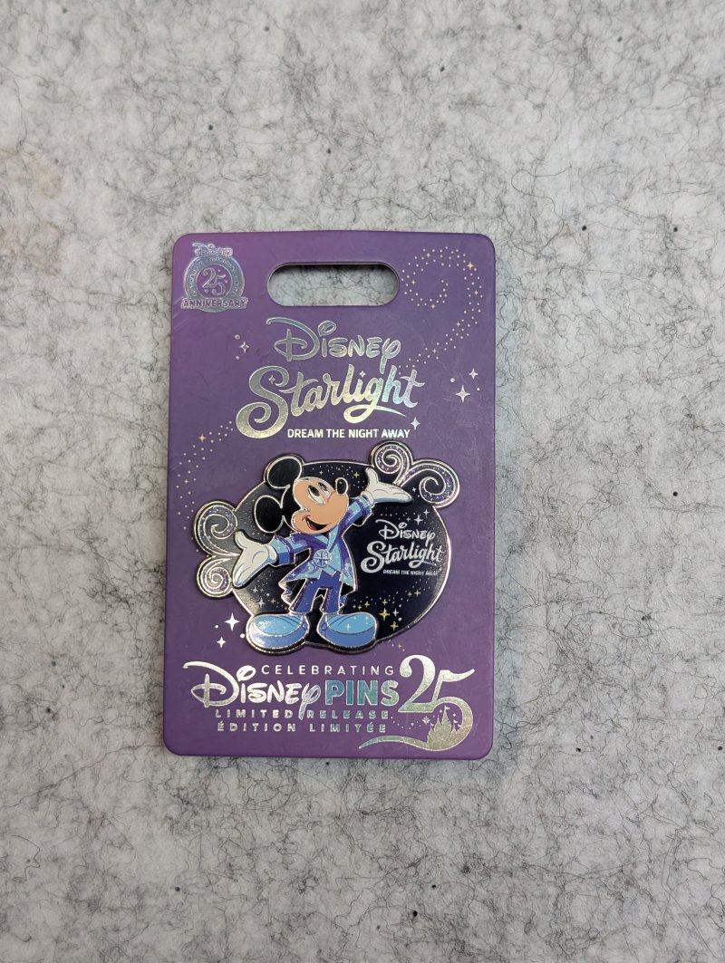 Mickey Mouse Disney Starlight 25th Anniversary Limited Release Pin