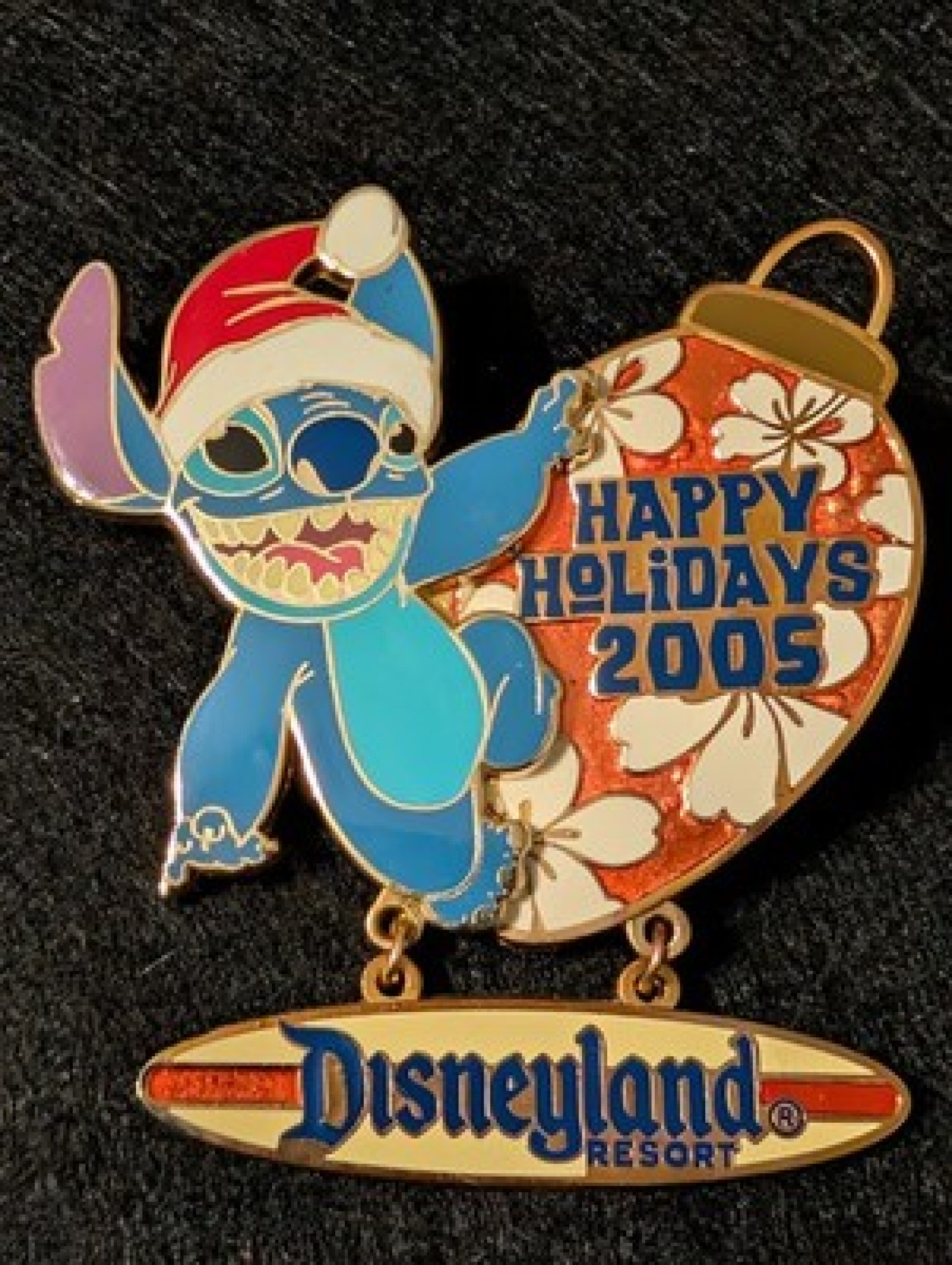 Disneyland Stitch Happy Holidays 2005 LE 1500 Pin