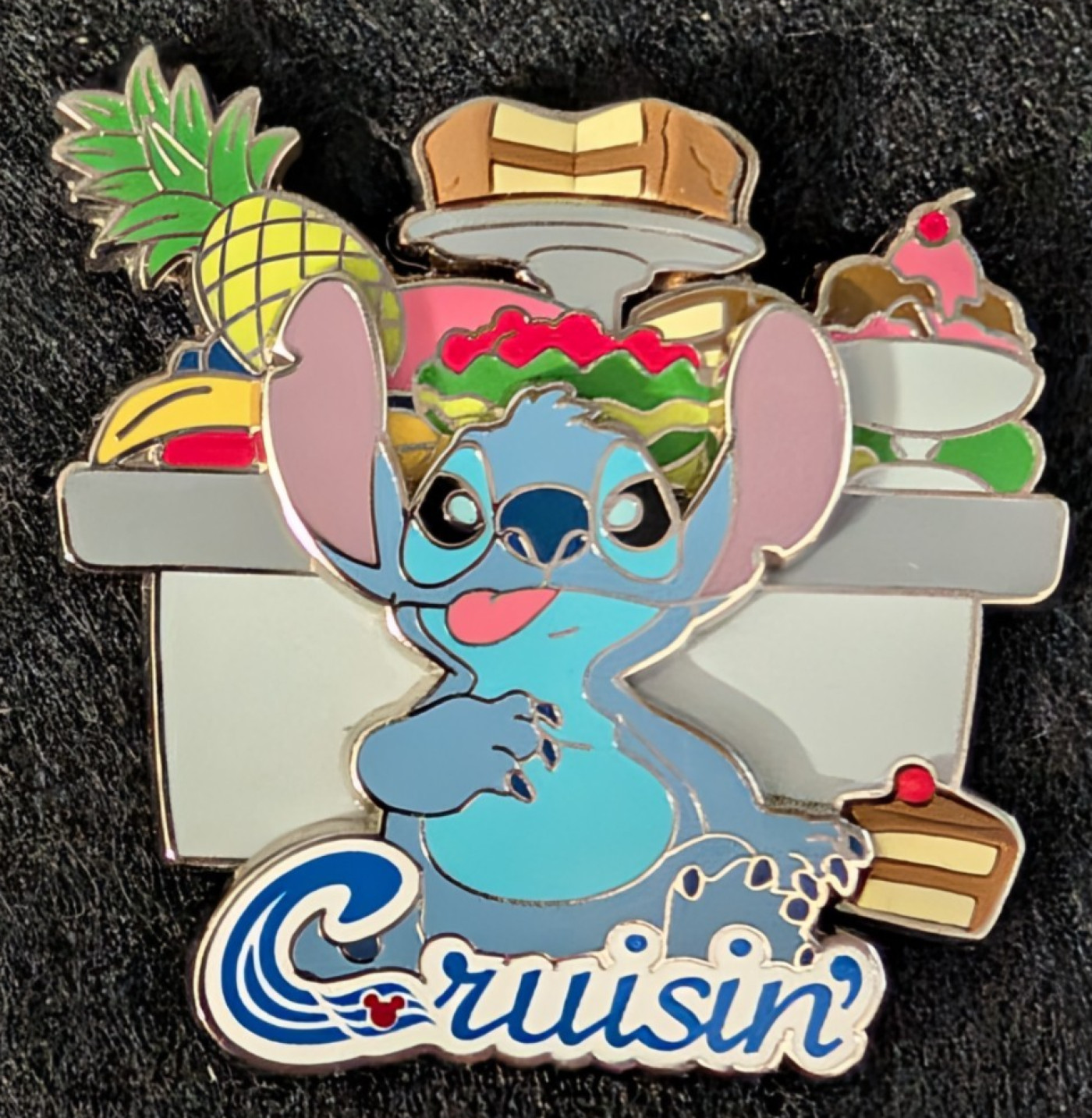 Disney Stitch DCL Crusin Buffet Dessert pin AP