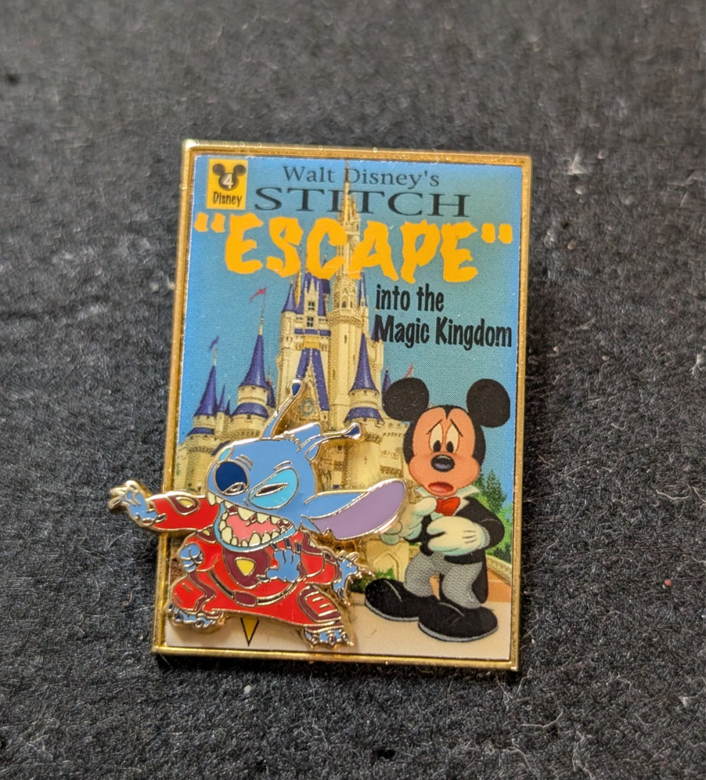 GENUINE!!! Disney 2004 Stitch “Escape” Into The Magic Kingdom LE 2000 Pin