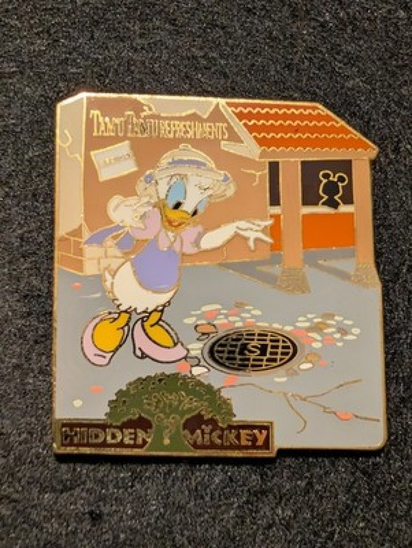 Disney Animal Kingdom Daisy Duck Hidden Mickey Tamu Tamu Africa 2002 LE2000 Pin