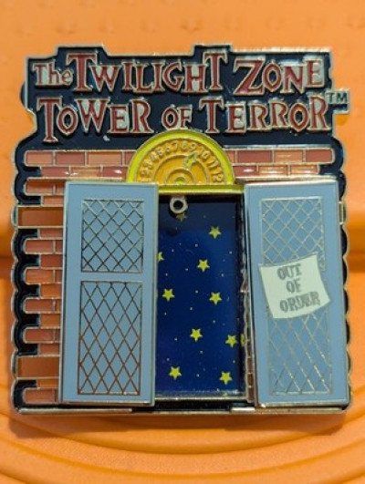 WDW Tower of Terror Pin, Mickey Dangle, LE 5000, PinPic # 7971