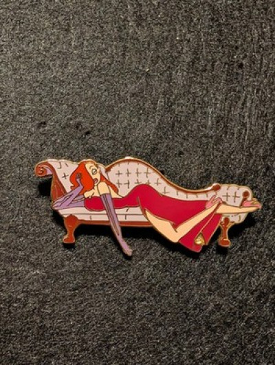 Disney 2003 Retired Jessica Rabbit Laying Across Couch 