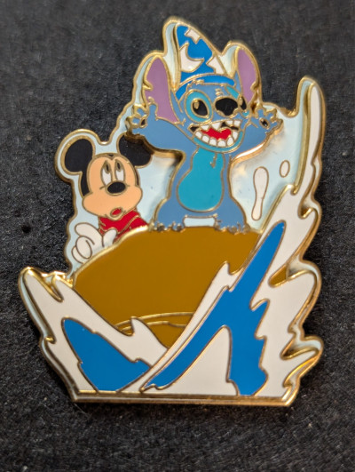 Artist Proof! -Disney Stitch Invades Fantasia's 'The Sorcerer's Apprentice Pin