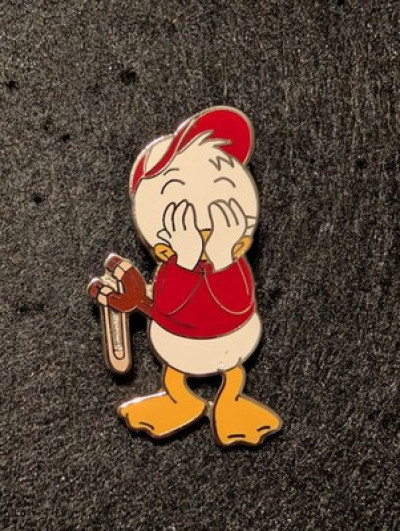 2002 WDW Cast Lanyard Pin Donald Duck Nephew Huey Disney Pin